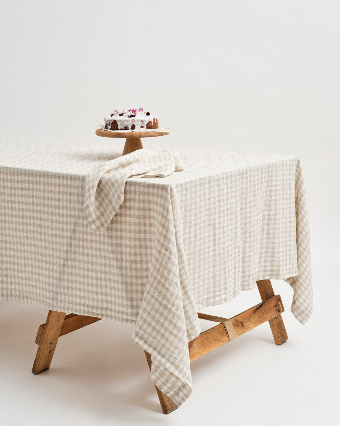 Inspired Table 100% French Linen Tablecloth - Gingham